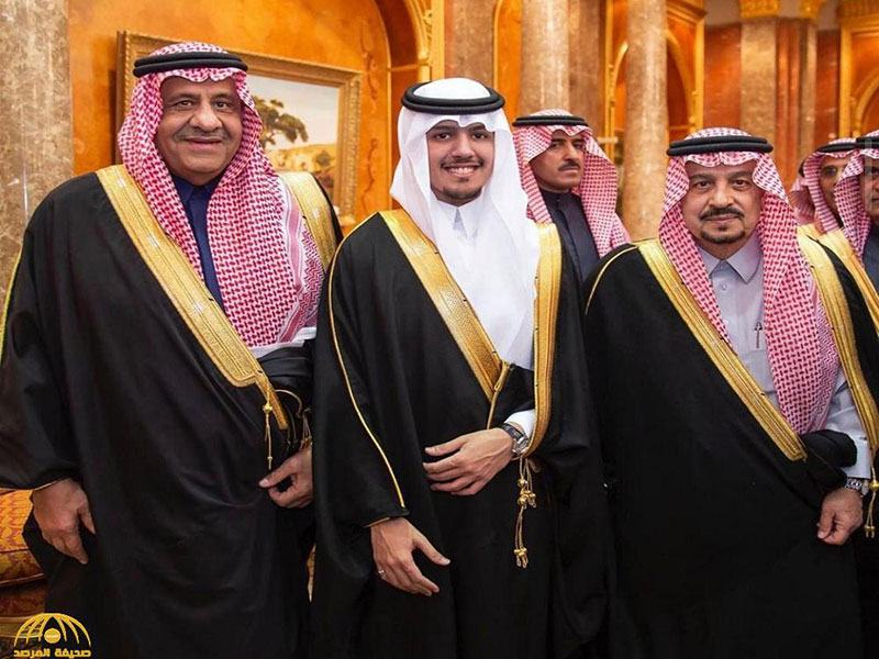 أفراد العائلة المالكة في حفل زفاف الأمير عبد الإله بن سلطان